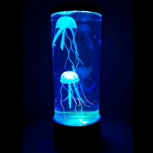  Светодиодный ночник аквариум "Медузы в аквариуме" Цилиндр 29 см Jellyfish Lamp USB